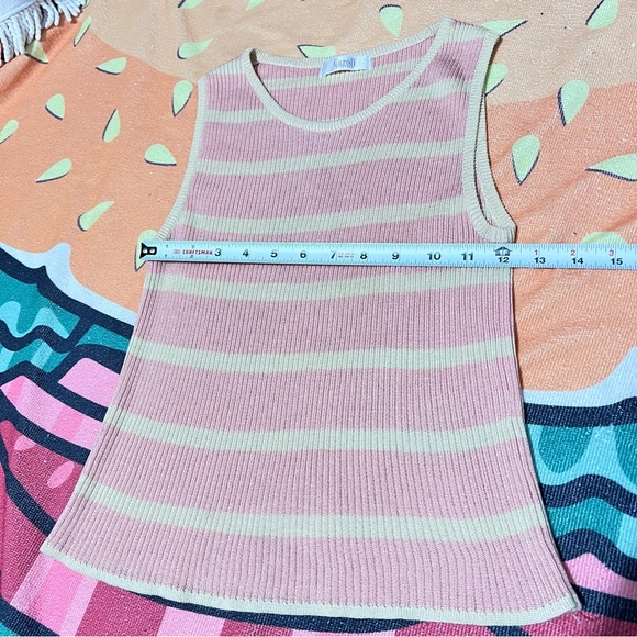 Caroll Elegance pink pastel cardigan sweater knit set size small : Box 006: - Picture 8 of 11